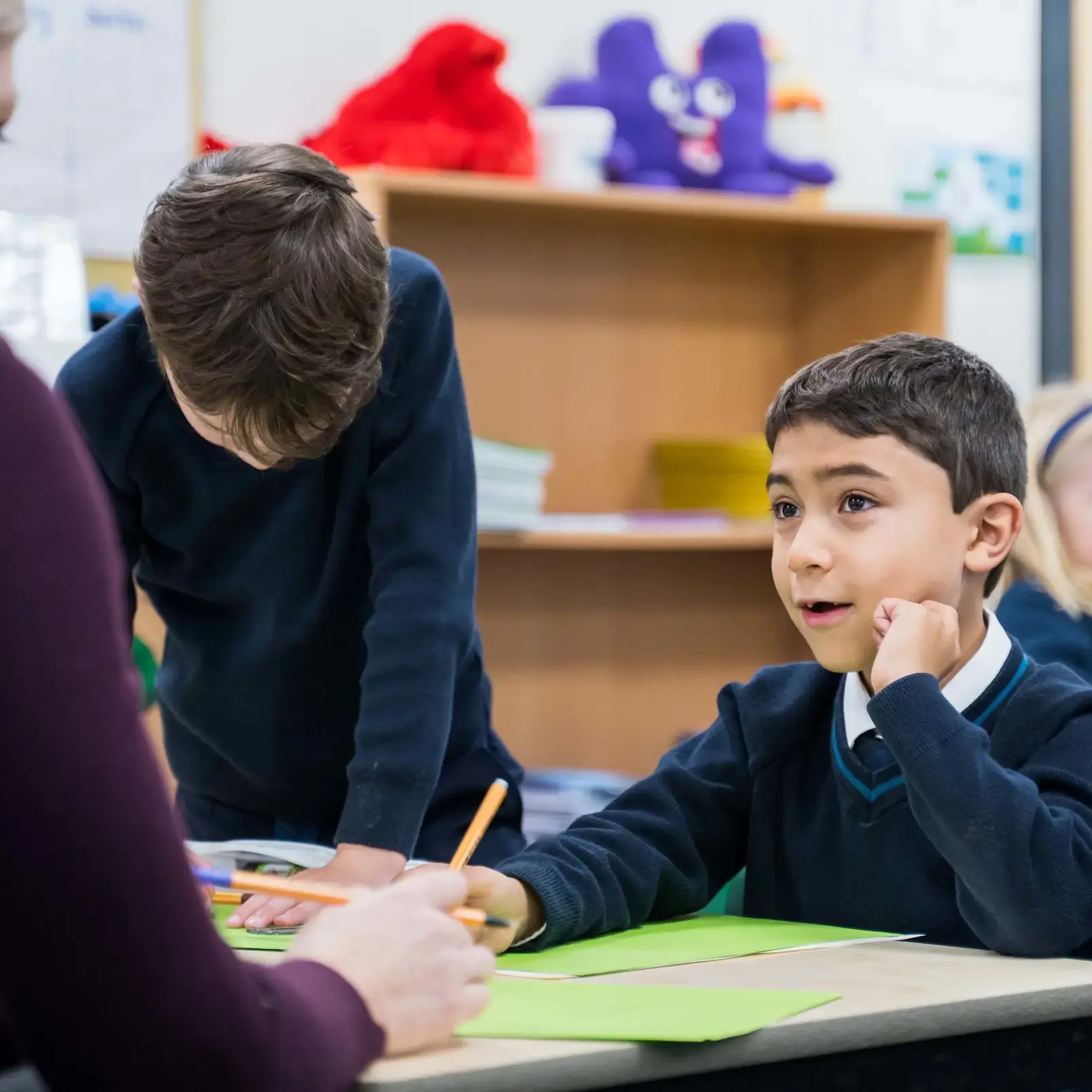 Boy in classroom
