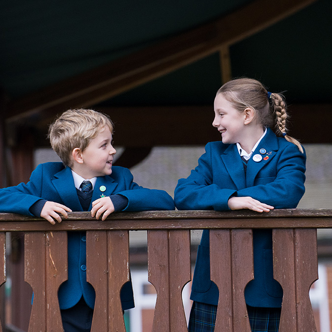Pupils in blazer 