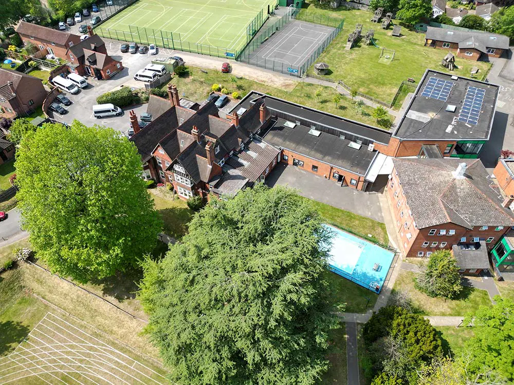Drone Shot of Halstead St Andrew's